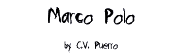 MARCO POLO by C.V. Puerro