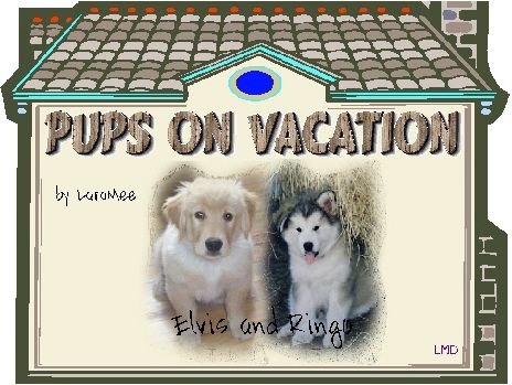 PUPS ON VACATION by LaraMee